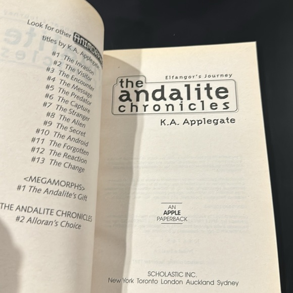 The Andalite Chronicles #1: Elfangor’s Journey - Scholastic Paperback Novel - Picture 4 of 7